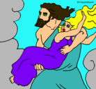Dibujo El rapto de Perséfone pintado por pepajamones