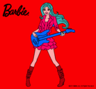 Dibujo Barbie guitarrista pintado por vpaeip