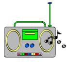 Dibujo Radio cassette 2 pintado por juandavid