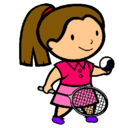 Dibujo Chica tenista pintado por Flor15