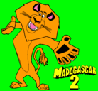 Dibujo Madagascar 2 Alex 2 pintado por dorian