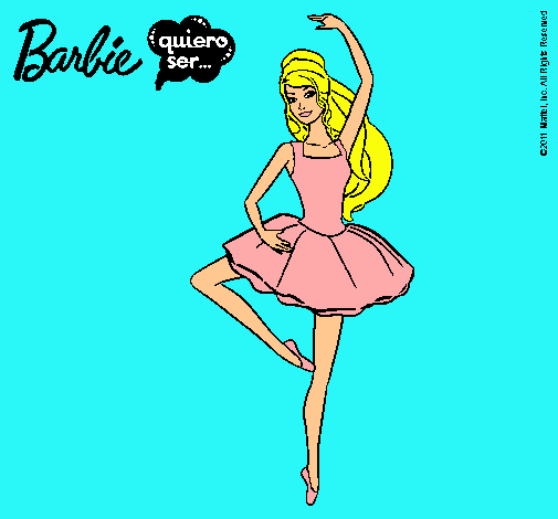 Dibujo Barbie bailarina de ballet pintado por jadilla
