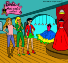 Dibujo Barbie mirando vestidos pintado por naxito96