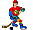Dibujo Jugador de hockey sobre hielo pintado por EricaBenegas