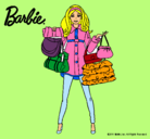 Dibujo Barbie de compras pintado por Leah