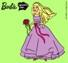 Dibujo Barbie vestida de novia pintado por Lilith
