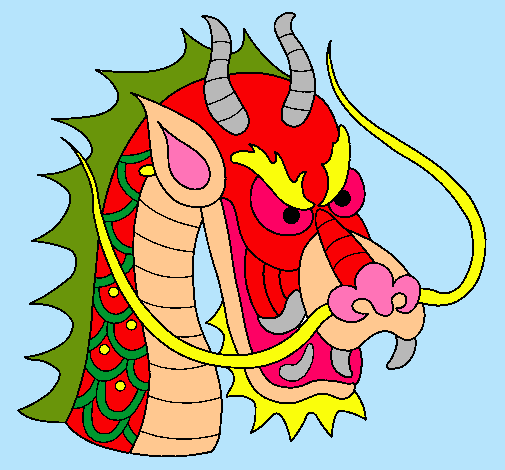 Dibujo Cabeza de dragón pintado por Nadia-225