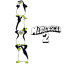 Dibujo Madagascar 2 Pingüinos pintado por enrichu