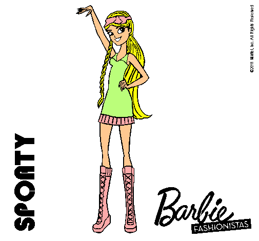 Dibujo Barbie Fashionista 4 pintado por jadilla