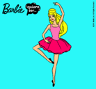 Dibujo Barbie bailarina de ballet pintado por baal