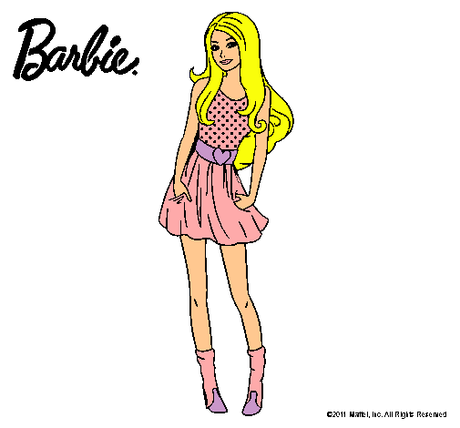 Dibujo Barbie veraniega pintado por jadilla