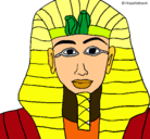 Dibujo Tutankamon pintado por adrianadela