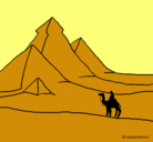Dibujo Paisaje con pirámides pintado por wewi