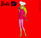 Dibujo Barbie de chef pintado por pasteleria