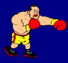 Dibujo Boxeador pintado por dahila