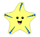 Dibujo Estrella de mar pintado por lachito