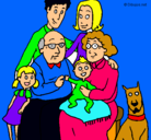 Dibujo Familia pintado por horangelis