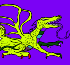 Dibujo Dragón réptil pintado por FRIDASADE