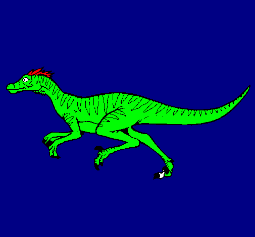 Dibujo Velociraptor pintado por leocapo