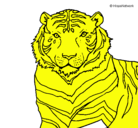 Dibujo Tigre pintado por stomer