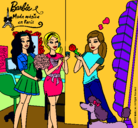 Dibujo Barbie de compras con sus amigas pintado por guandilaa