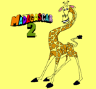 Dibujo Madagascar 2 Melman pintado por fcal