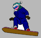 Dibujo Snowboard pintado por jotapetrov