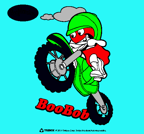 Dibujo BooBob pintado por JAVO