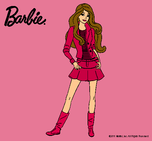 Dibujo Barbie juvenil pintado por Mariangela