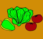 Dibujo Verduras pintado por encarna
