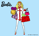 Dibujo Barbie de compras pintado por compras 