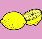 Dibujo limón pintado por meraind