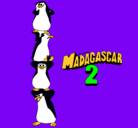 Dibujo Madagascar 2 Pingüinos pintado por nathhii