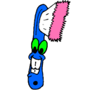 Dibujo Cepillo de dientes pintado por JANEIHKA