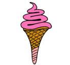 Dibujo Helado de un sabor pintado por helados 