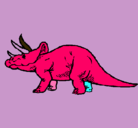 Dibujo Triceratops pintado por DINODINO