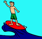 Dibujo Surfista pintado por sdewa