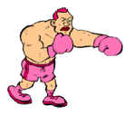 Dibujo Boxeador pintado por hbbbbbbbbbbb
