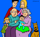 Dibujo Familia pintado por 289146