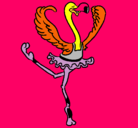 Dibujo Avestruz en ballet pintado por xHellex