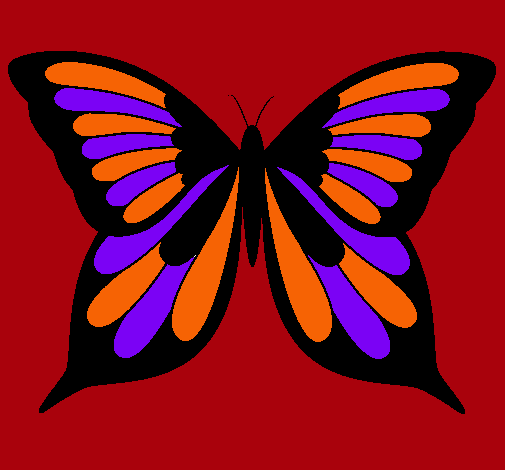 Dibujo Mariposa pintado por camili7a