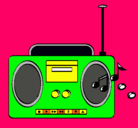 Dibujo Radio cassette 2 pintado por prinssblink1