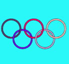 Dibujo Anillas de los juegos olimpícos pintado por deyudeytyrr