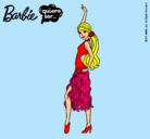 Dibujo Barbie flamenca pintado por sabinadele