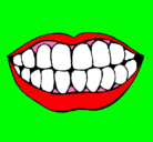 Dibujo Boca y dientes pintado por Monicuchicol