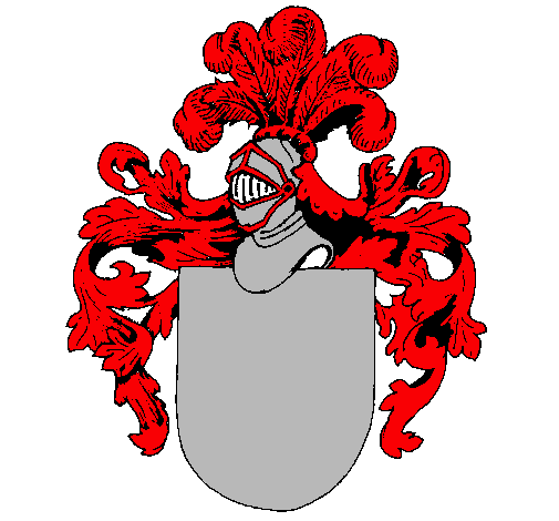 Escudo de armas y casco