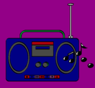 Dibujo Radio cassette 2 pintado por eduard