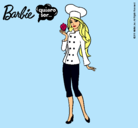Dibujo Barbie de chef pintado por Cocinera 