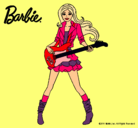 Dibujo Barbie guitarrista pintado por Lilith