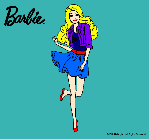 Dibujo Barbie informal pintado por Michiiithaaaxxx